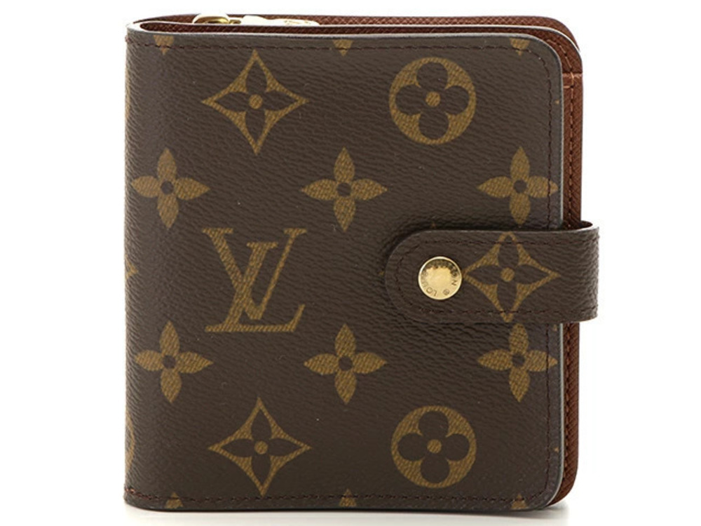 LOUIS VUITTON Compact Wallet Zip Monogram
